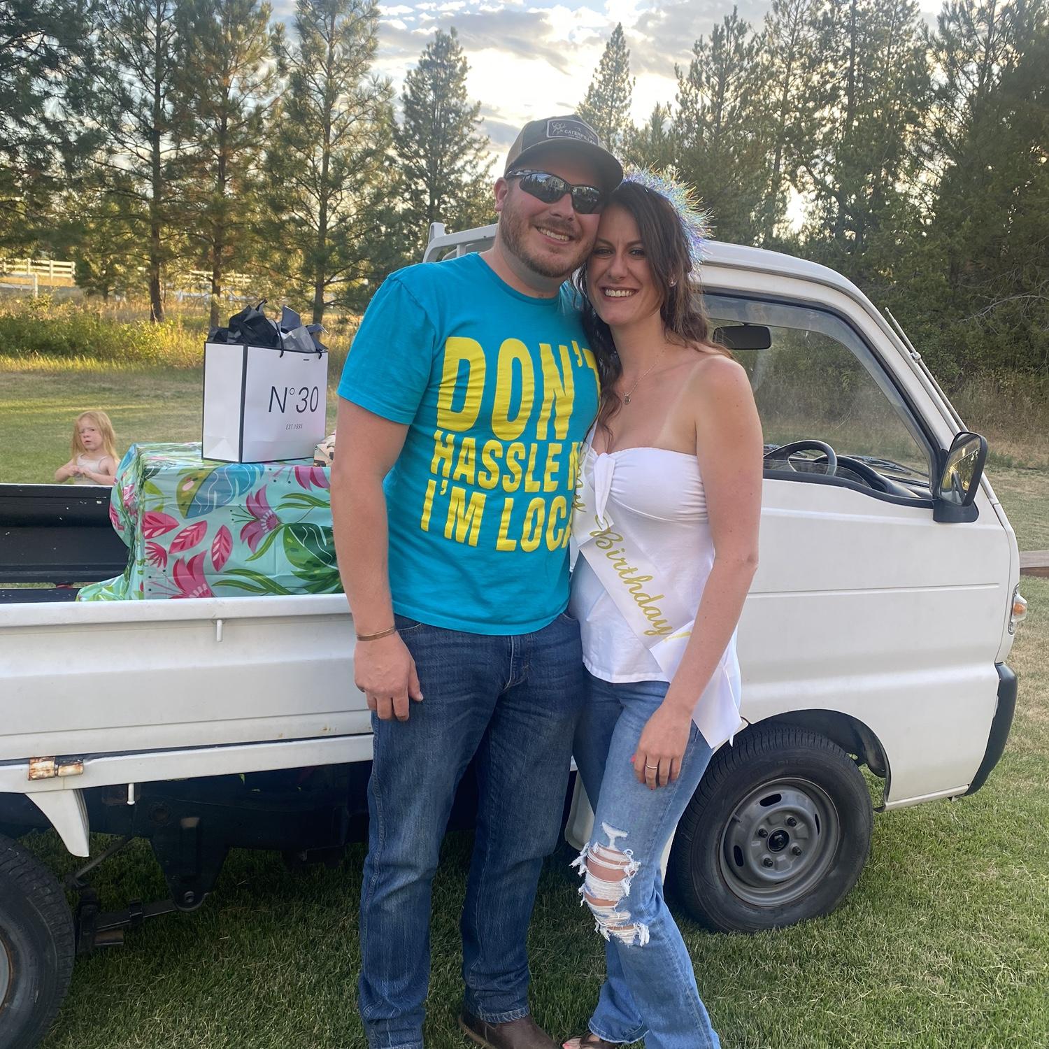 Kayla’s surprise 30th birthday party thrown by Jaren - featuring his mini truck!