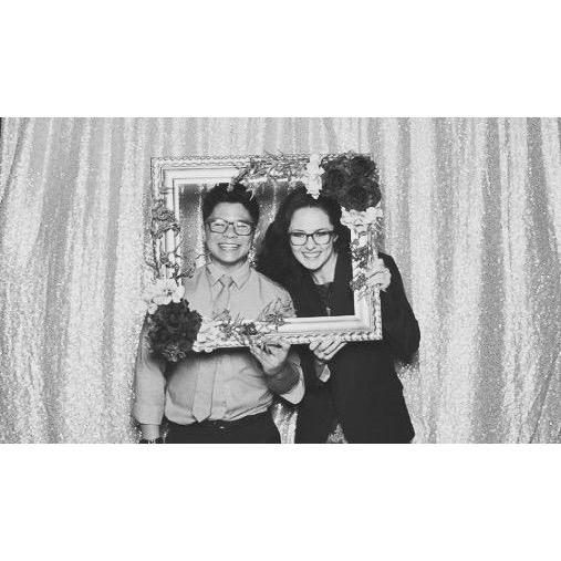 Wedding booth photos are always a good time