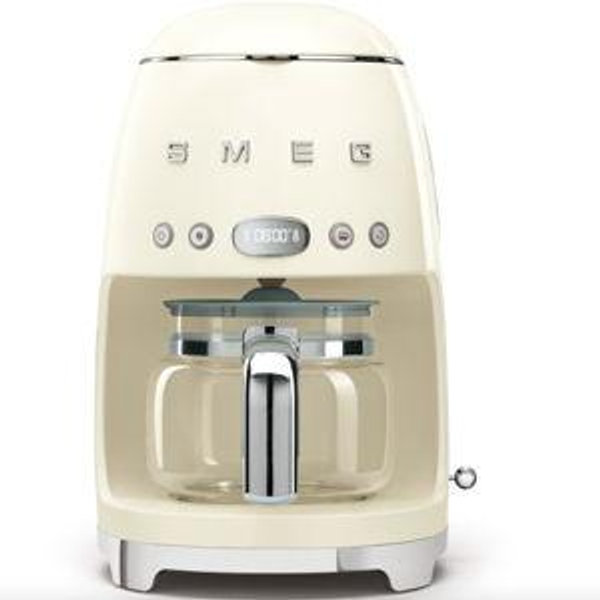 Drip-filter coffee machine Retro-style Cream Glossy
