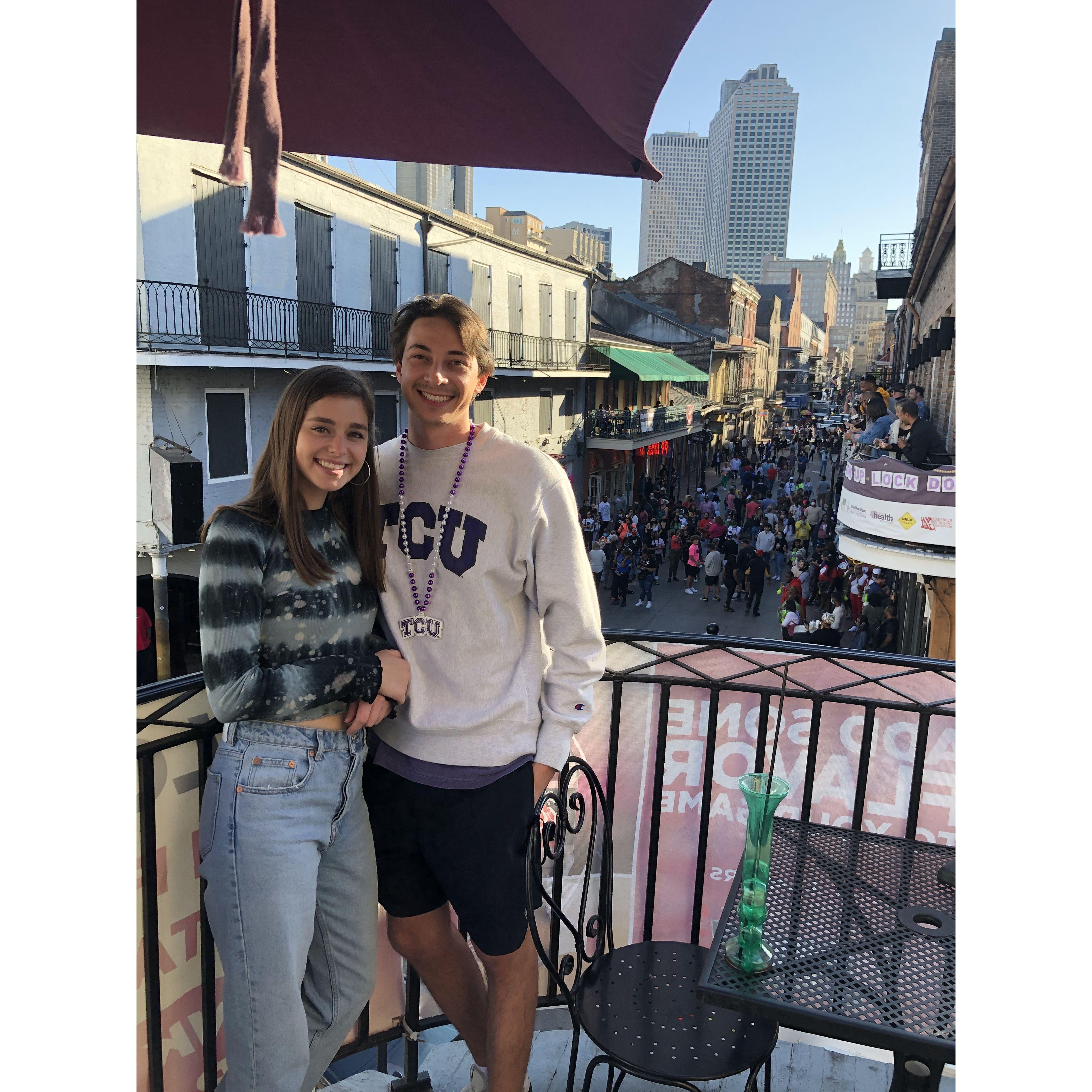 March 2021 - Traveling to New Orleans together with friends for senior year spring break.