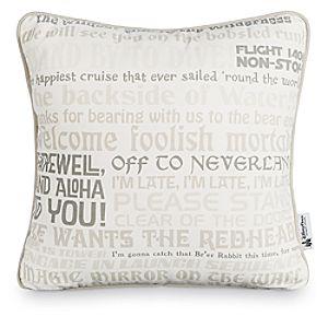 Disney Parks Text Art Pillow