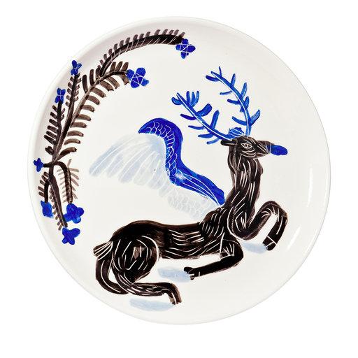 Resting Flying Deer Dinner Plate