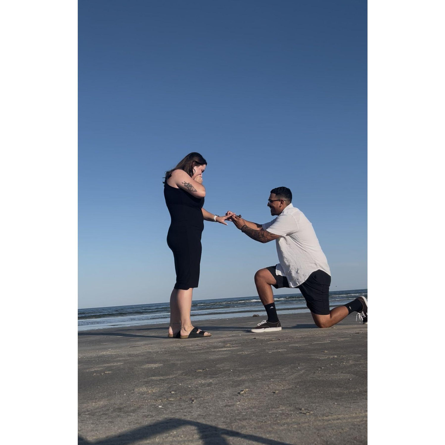 When Zane proposed on the beach