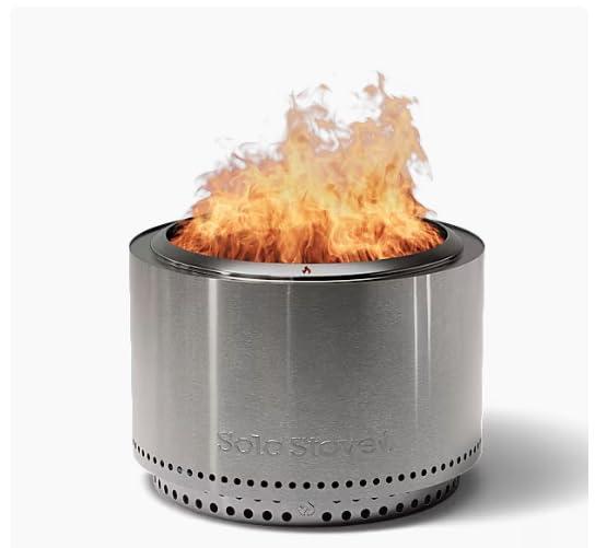 Solo Stove Basecamp 24" Fire Pit with Stand | Smokeless Wood Burning Fire Pit, 360° Airflow Design, Stainless Steel Outdoor Fire Pit for Backyard & Patio | 24.6” Dia x 18.4” H, Ideal for 5–7 People