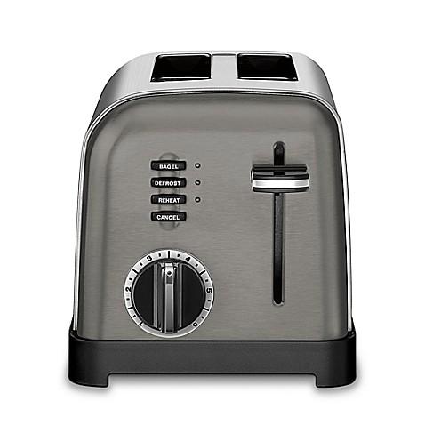Cuisinart® 2-Slice Stainless Steel Toaster in Black Stainless