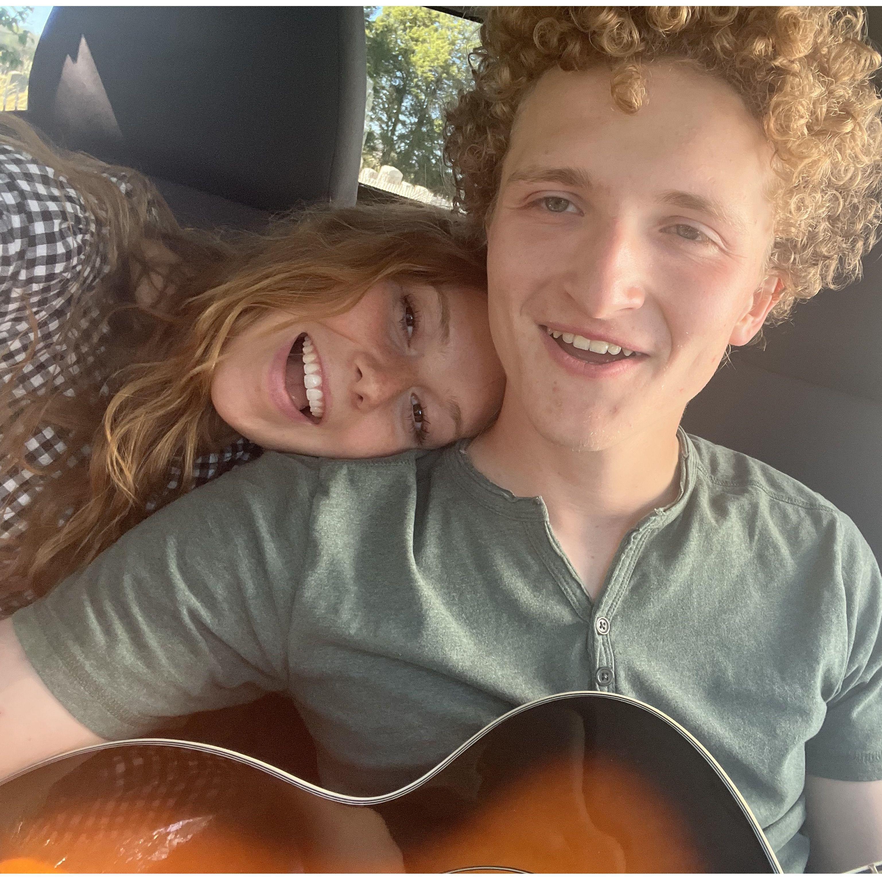 Singing and playing :)