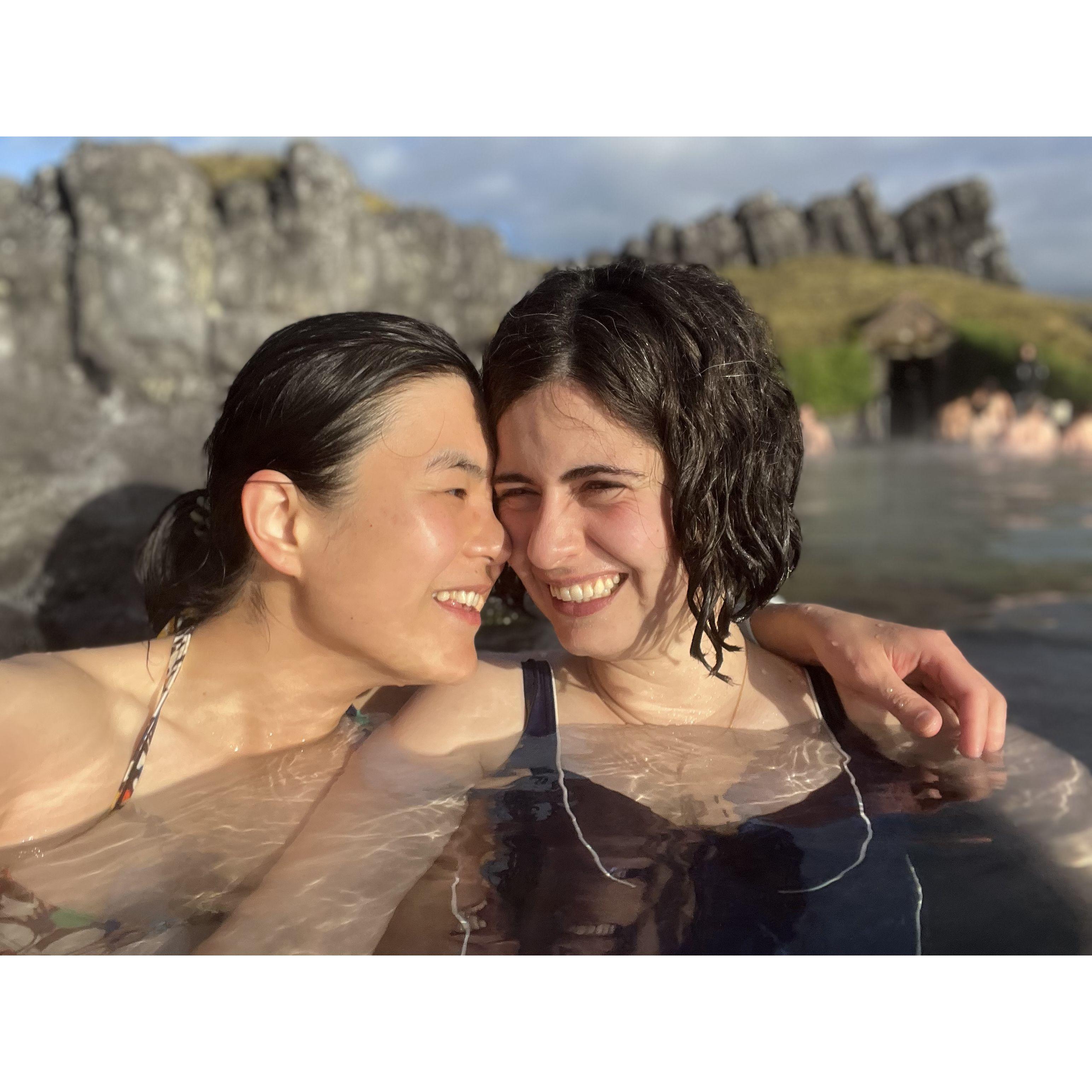 We just have to go to the hot springs!