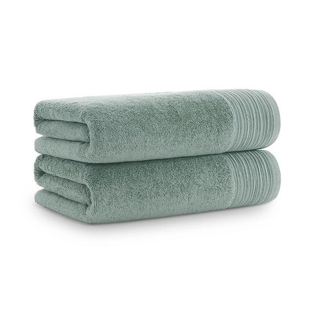 Aston & Arden Anatolia Turkish Bath Towels - (Pack of 2) 100% Ring Spun Cotton, Soft Plush Absorbent, 600 GSM Low Twist Weave, Premium Towel for Hotel, Spa, Bathroom, 30 x 60 in, Sage Green