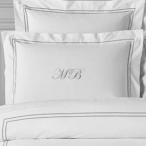 Personalized Chambers® Italian Hotel Embroidered King Sham