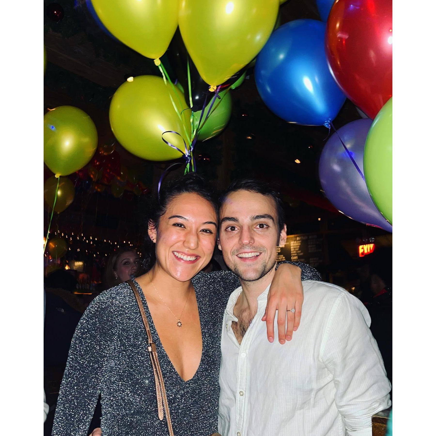 12:02 AM on New Year's Day 2023! We rarely get to celebrate holidays together because of Tyler's swing shift schedule, so this was an especially fun night.