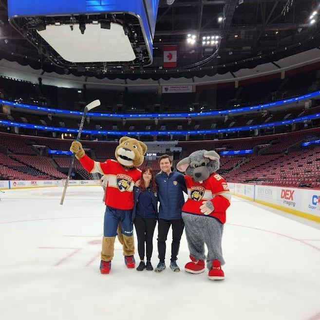 Visiting with our friends Stanley and Viktor!