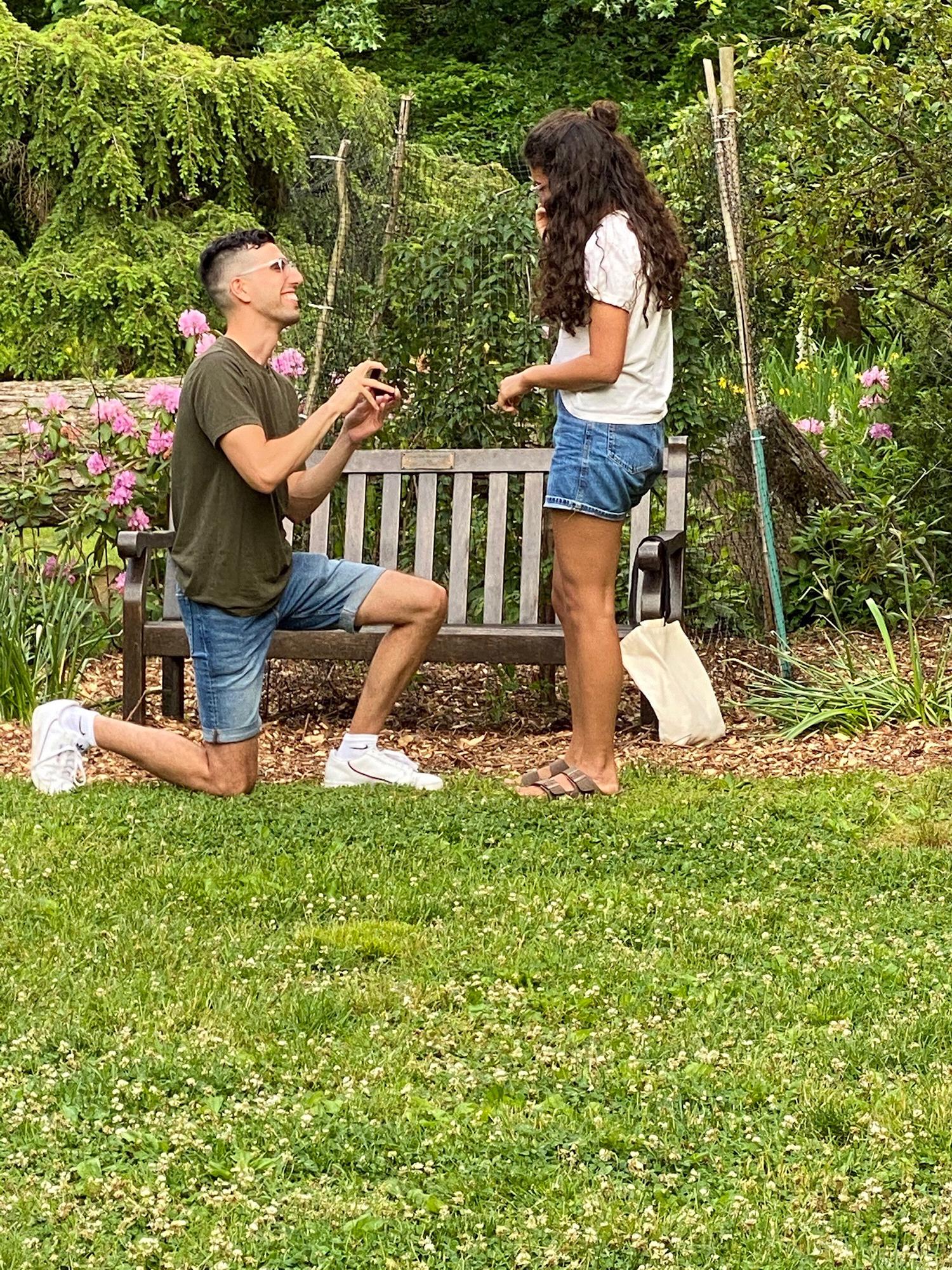 When he got down on one knee...