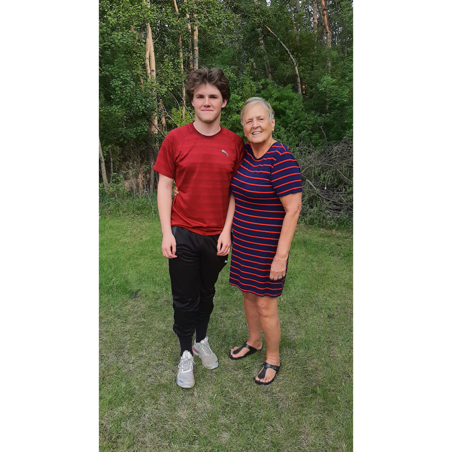 Kierstyn's youngest brother Chance and Grandma Judy