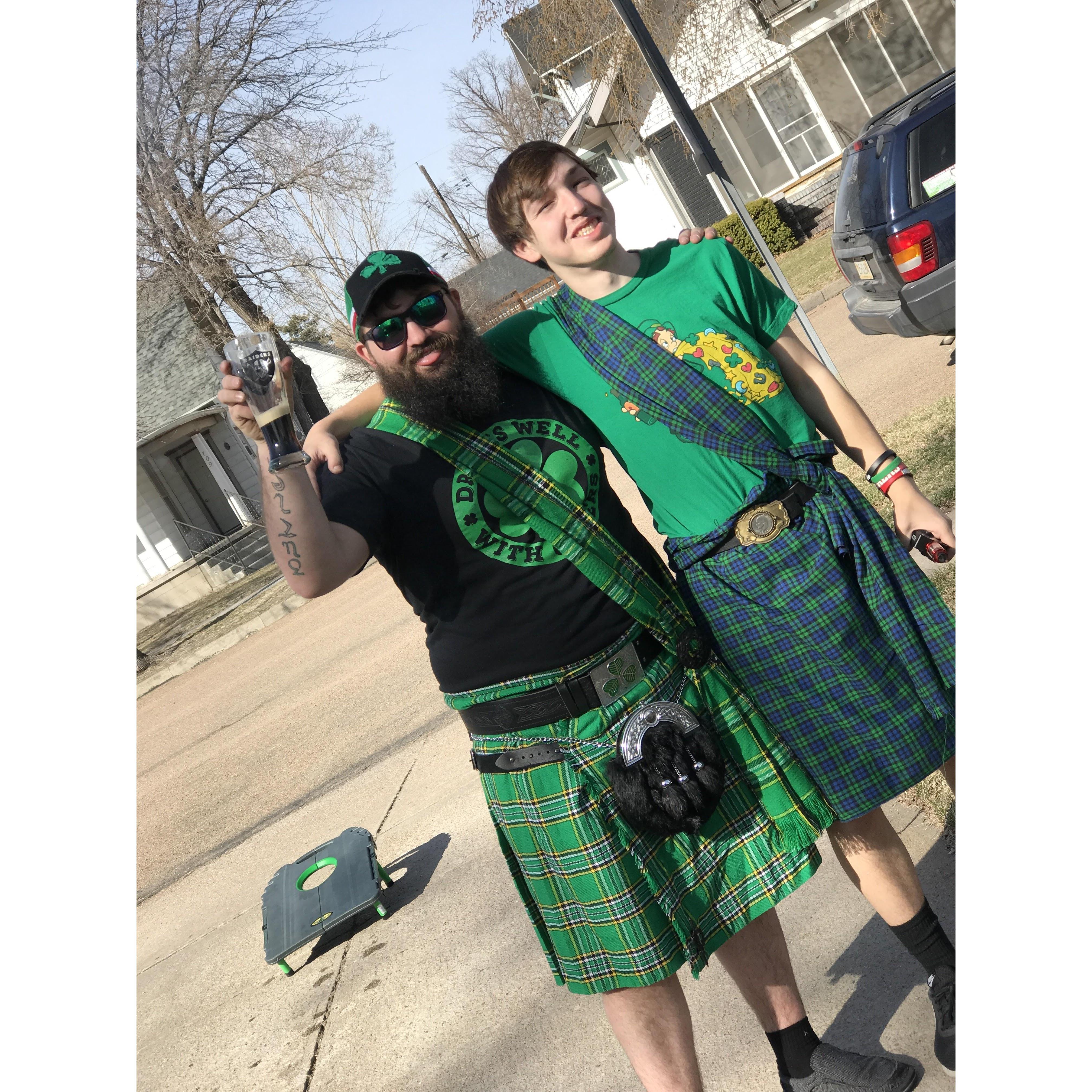 Michael and Dylan! St. Patty's Day 2017