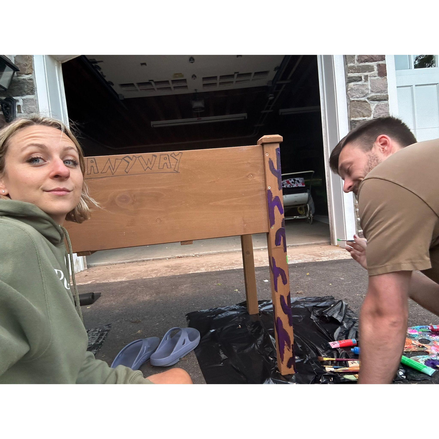 Making a raised planter bed for Alexa’s dad