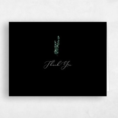 Black Wedding Thank You - Stanley Landscape