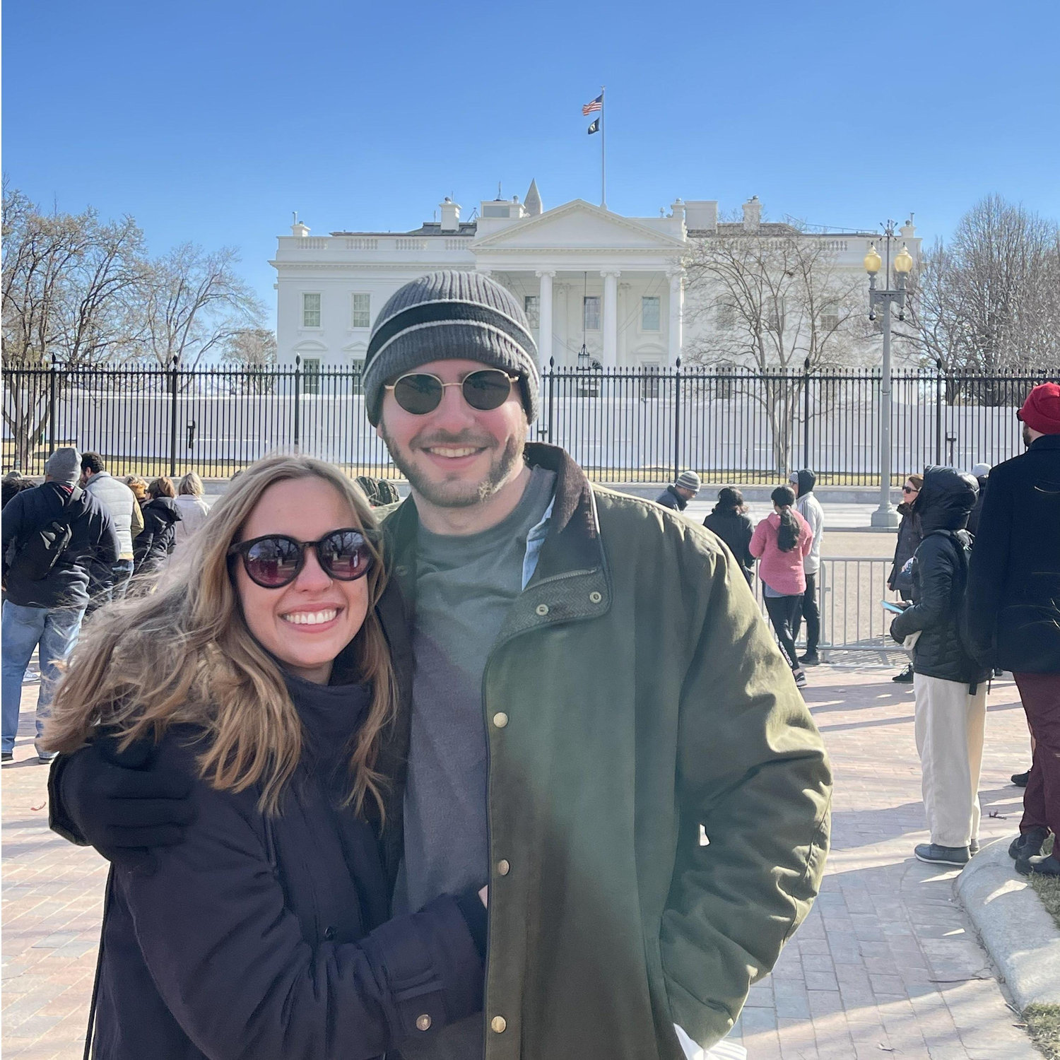 We met while working together in DC.