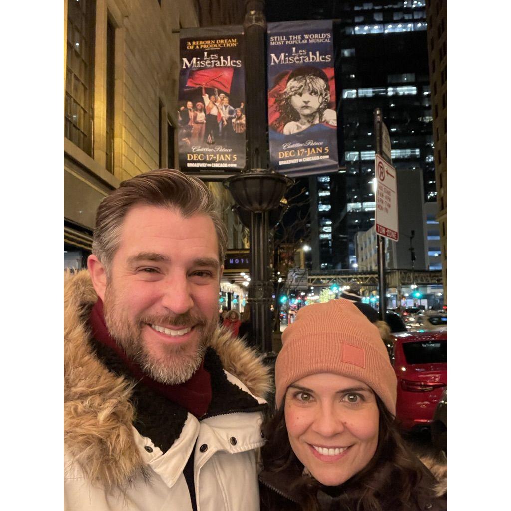 2025: Cam and Laura went to see one of Laura's favorite shows, Les Mis.
