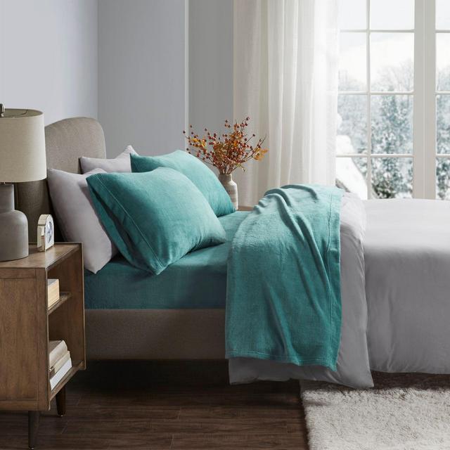 True North by Sleep Philosophy Soloft Plush Queen Sheet Set in Teal