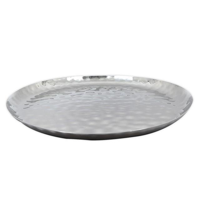 INOX Artisans Hammered Urban 14-Inch Round Platter