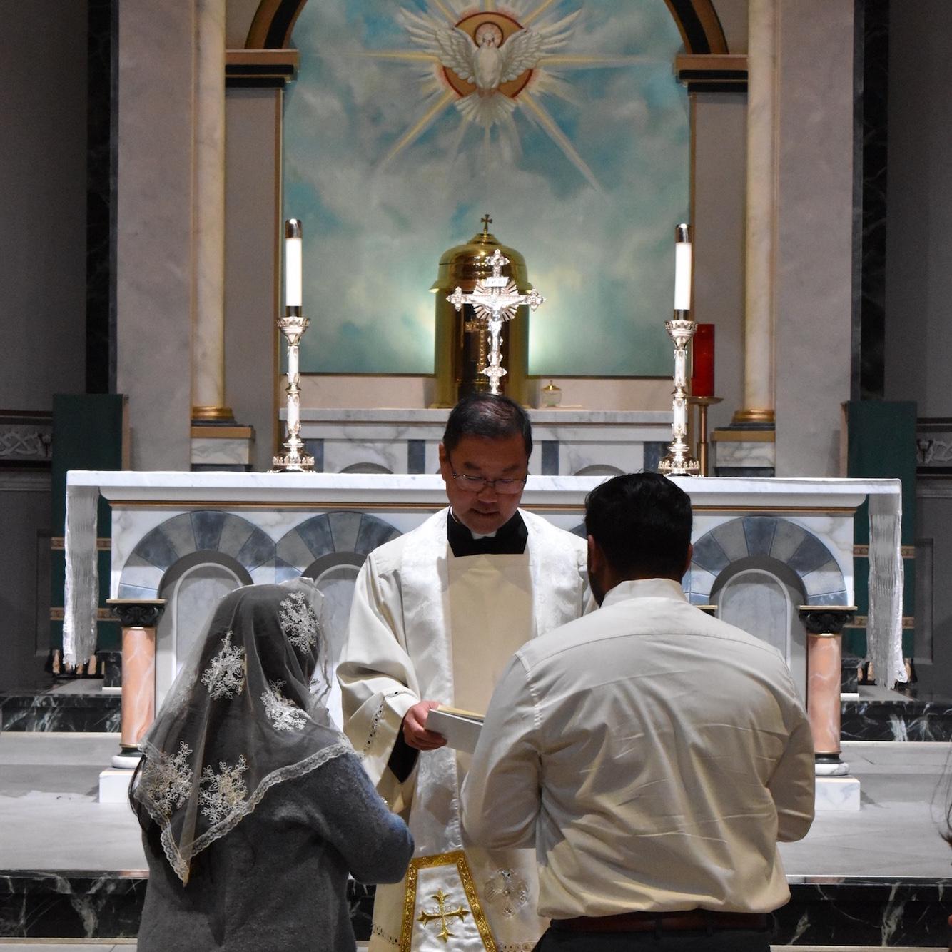 Engagement blessing by our pastor, Fr.Hansoo Park - June 25th, 2024