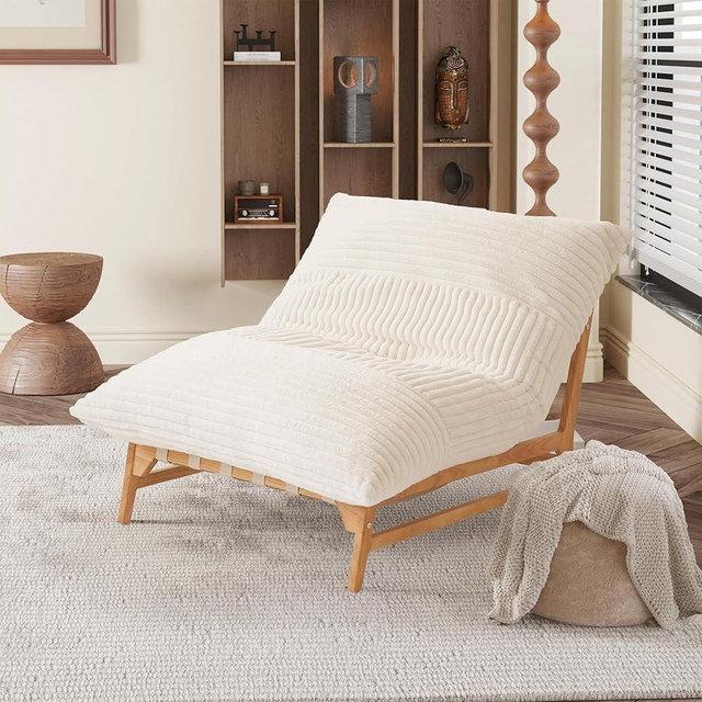 Bean Bag Chair for Adults, Giant Bean Bag Sofa Bed, Large BeanBag Sofa Chairs with Down Filling, Comfy Sleeper Sofas Lounge Chair for Living Room Bedroom, Reading Chairs for Adults, Beige