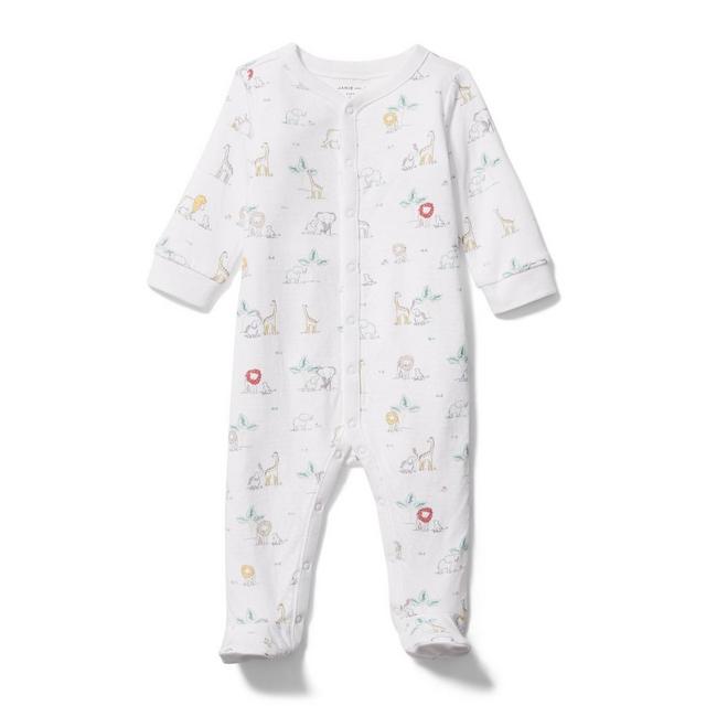 Baby Safari Footed 1-Piece 0-3M