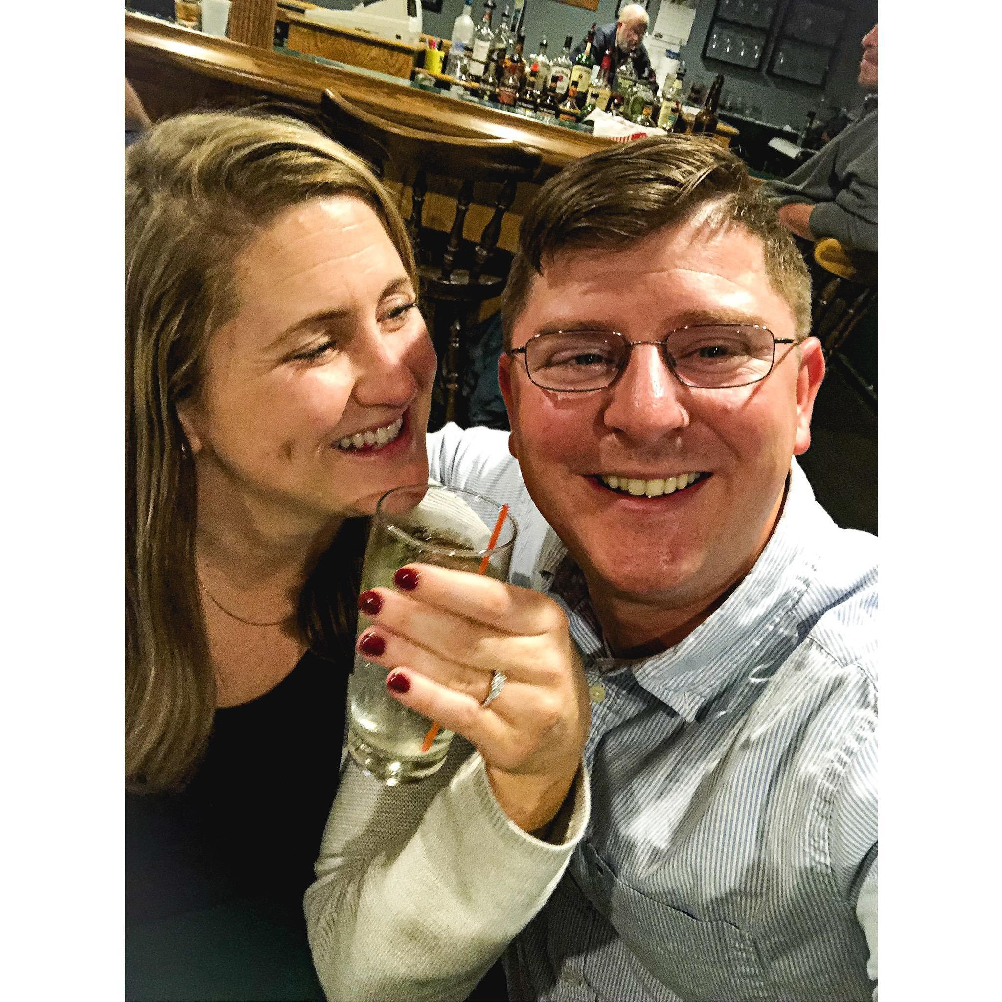 The night we got engaged!