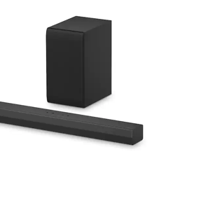 LG - 2.1-Channel S40T Soundbar with Wireless Subwoofer, Bluetooth Connectivity, Dolby Audio and WOW Orchestra - Black