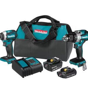 Makita 18-Volt LXT Lithium-ion Brushless Cordless 2-piece Combo Kit (Hammer Drill/Impact Driver) 2.0Ah/4.0Ah XT296SMR