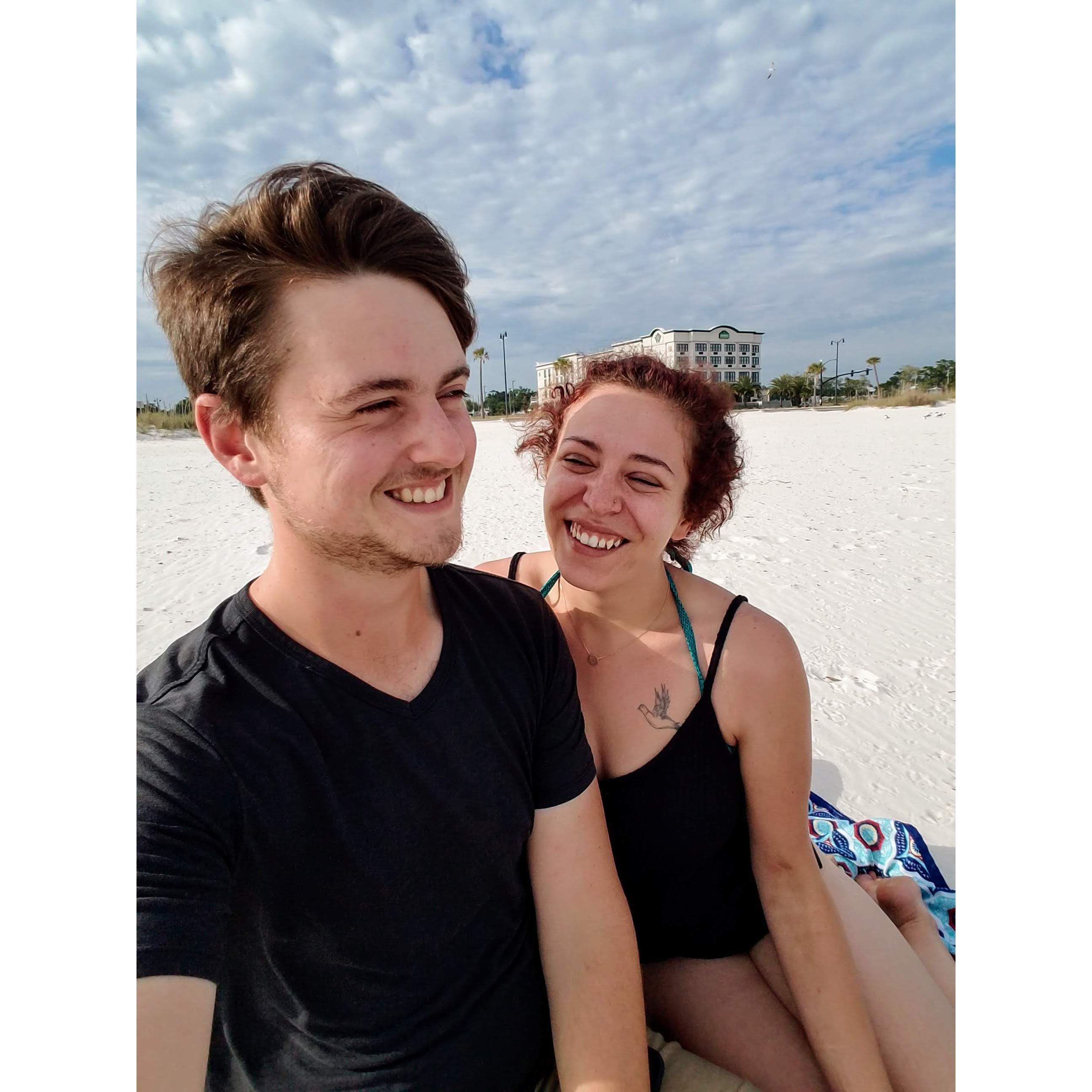 One of our first beach days during Covid lockdown