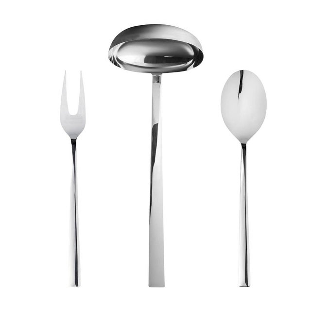 Atena Italian Stainless Steel Serving Set, Set of 2