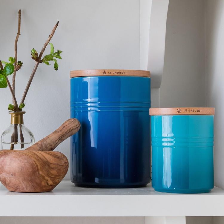 Le Creuset, Large Canister with Wood Lid | Zola
