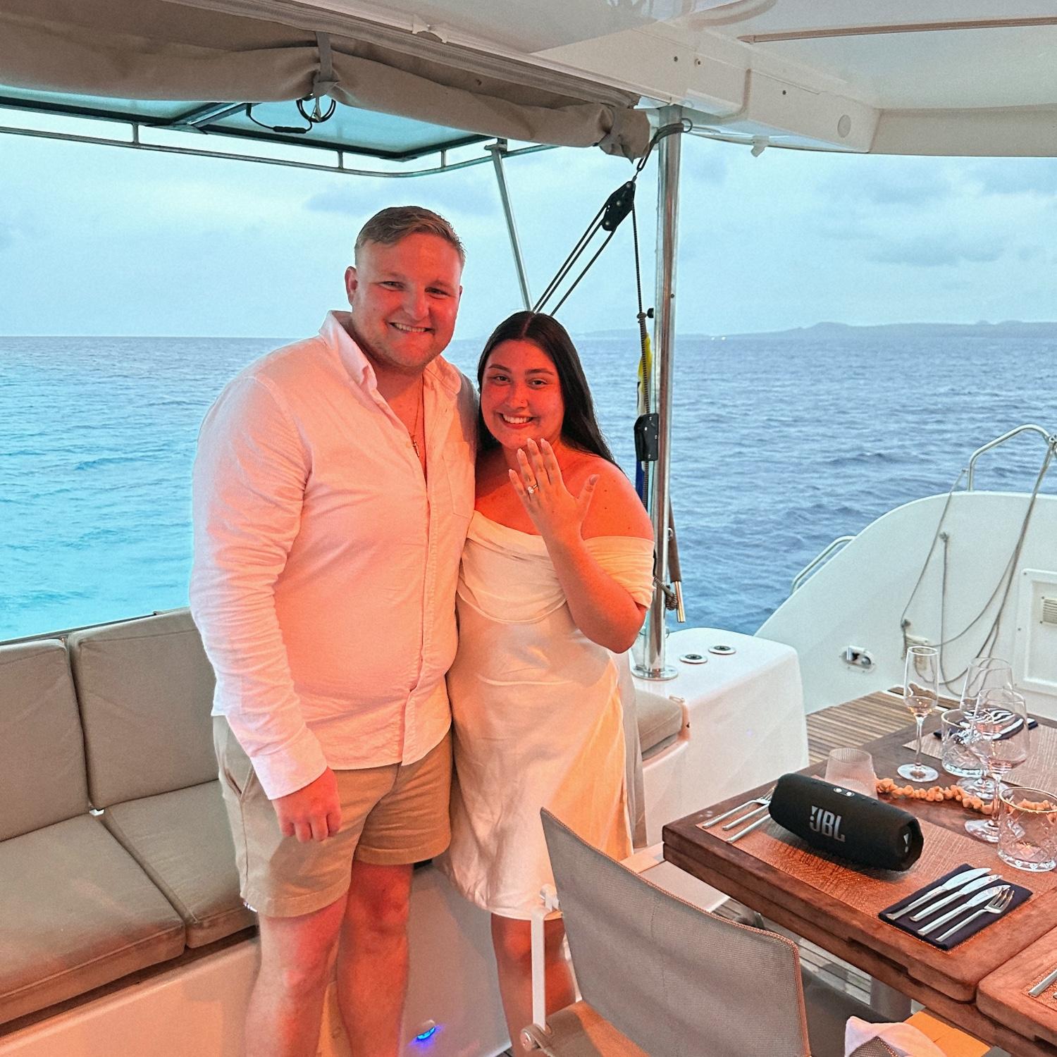 Right after she said yes!