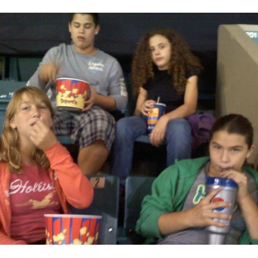Tyler, Erin, Mandy, & Kayla at the movies