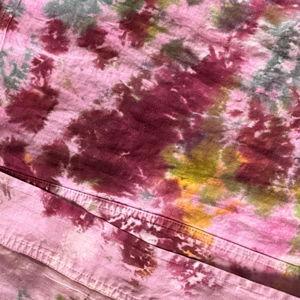 Tie Dye Linen Mini Pillow (Wildflower)