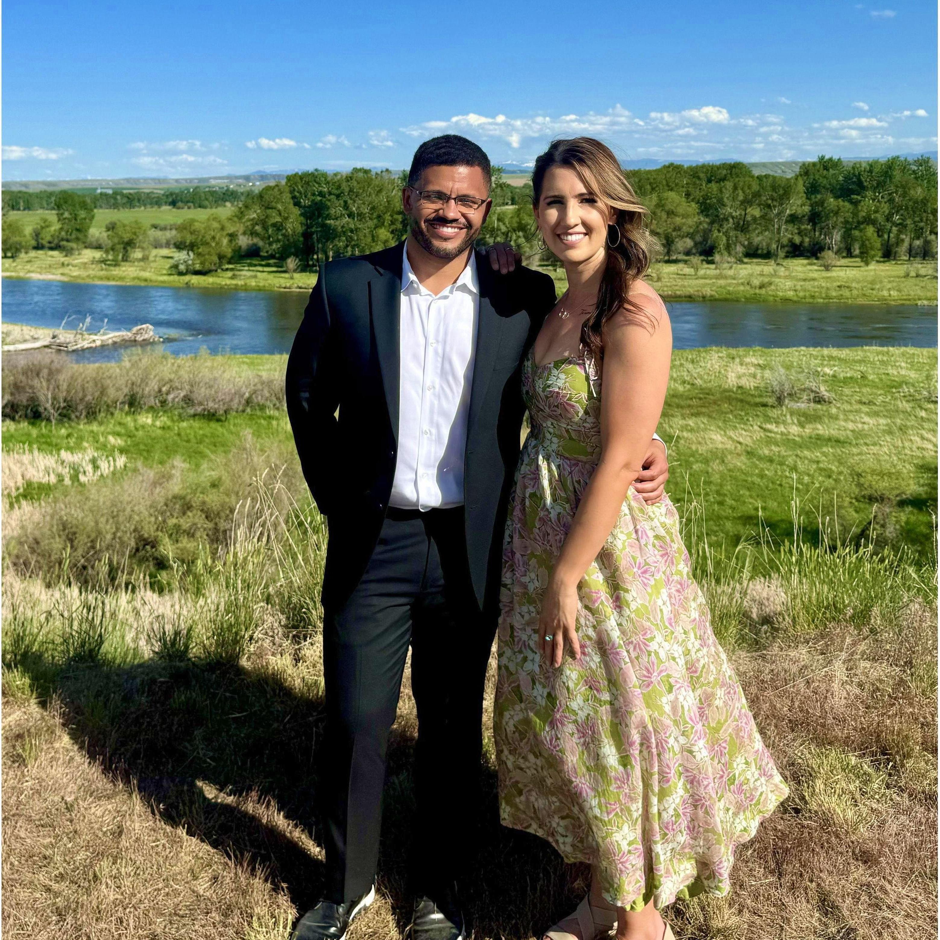 In Montana at Cole's brother and sister-in-law's wedding