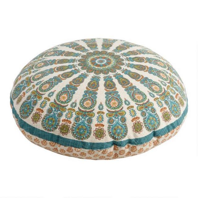 Round Medallion Floral Floor Cushion