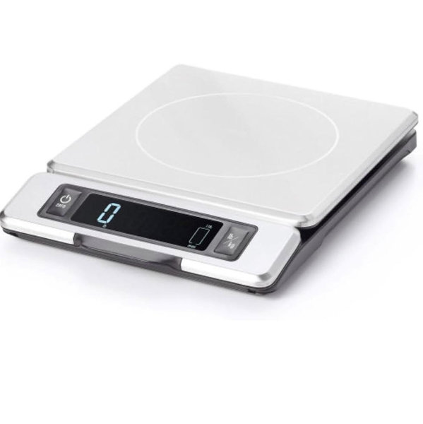 OXO Good Grips 11-Pound Stainless Steel Kitchen Scale with Pull-Out Display - Black