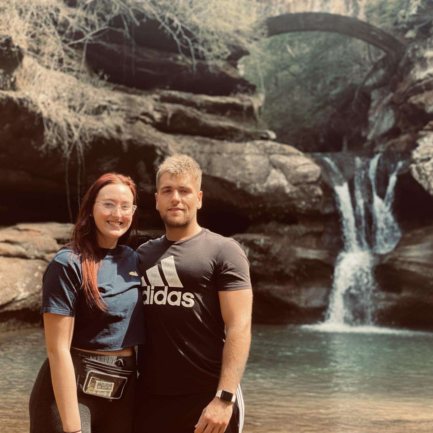 Our first time hiking at hocking hills