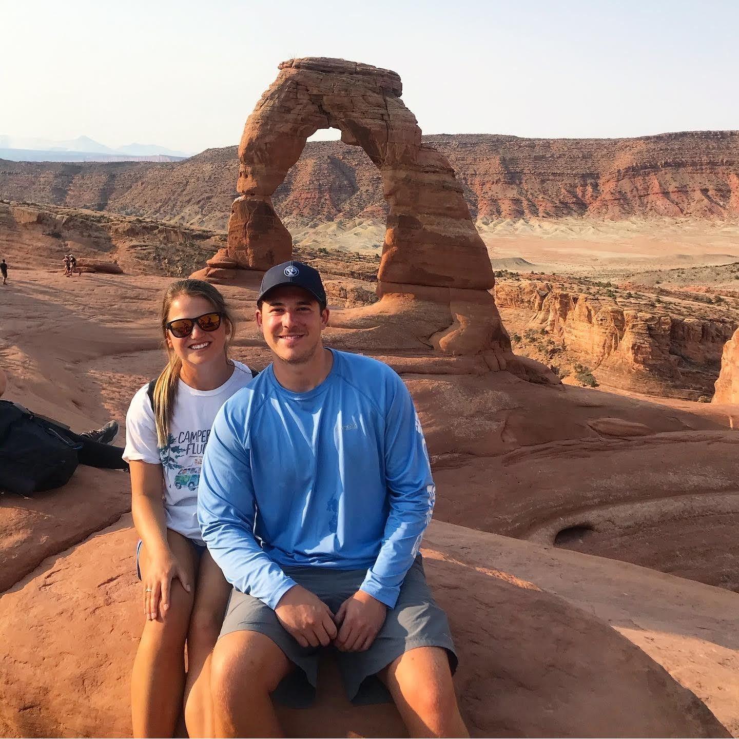 The Delicate Arch in Arches National Park in Utah.