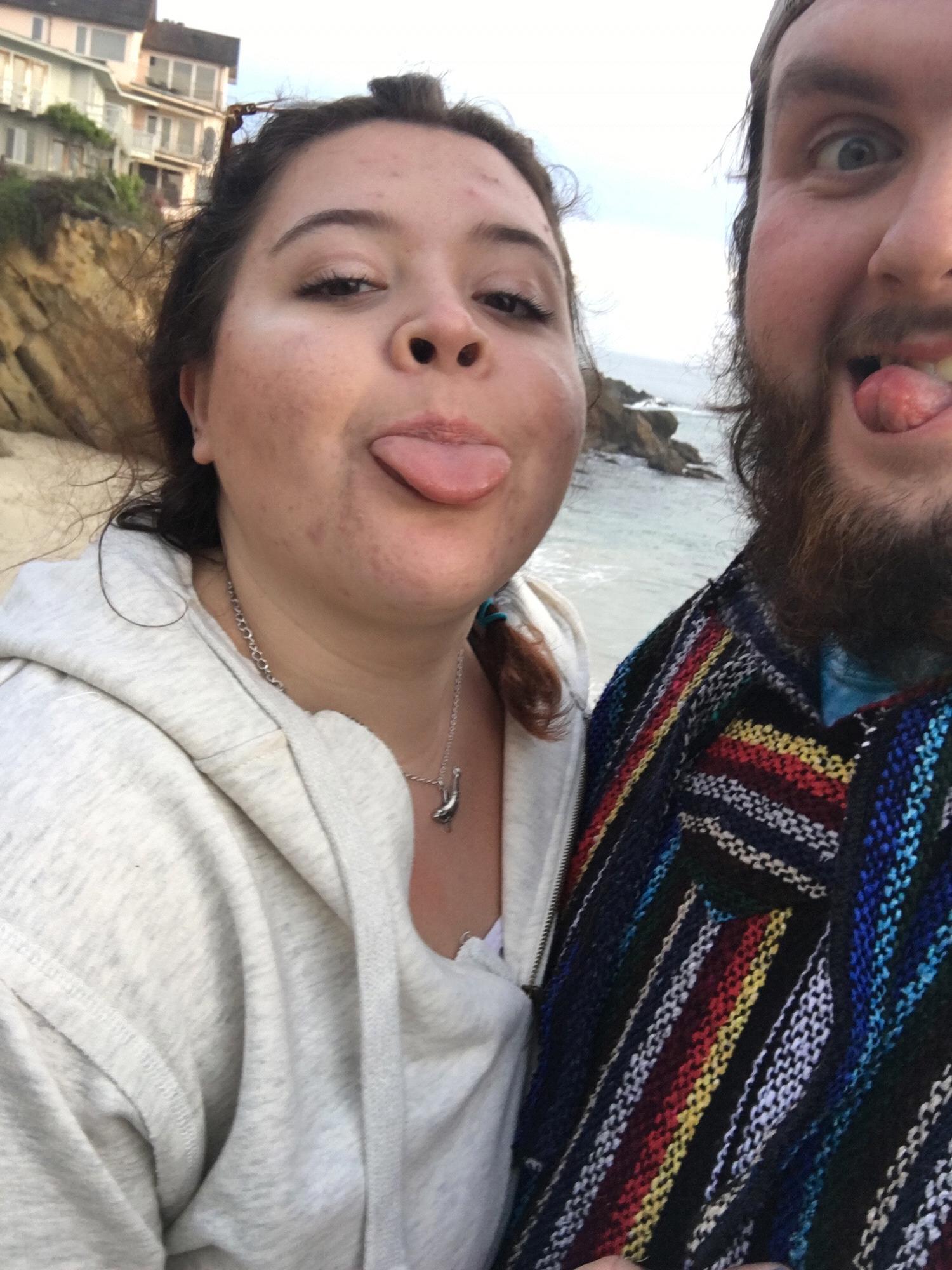 Goofy on the beach!