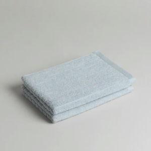 TAMA Organic Cotton Hand Towel in "Lake" (Set of 2)