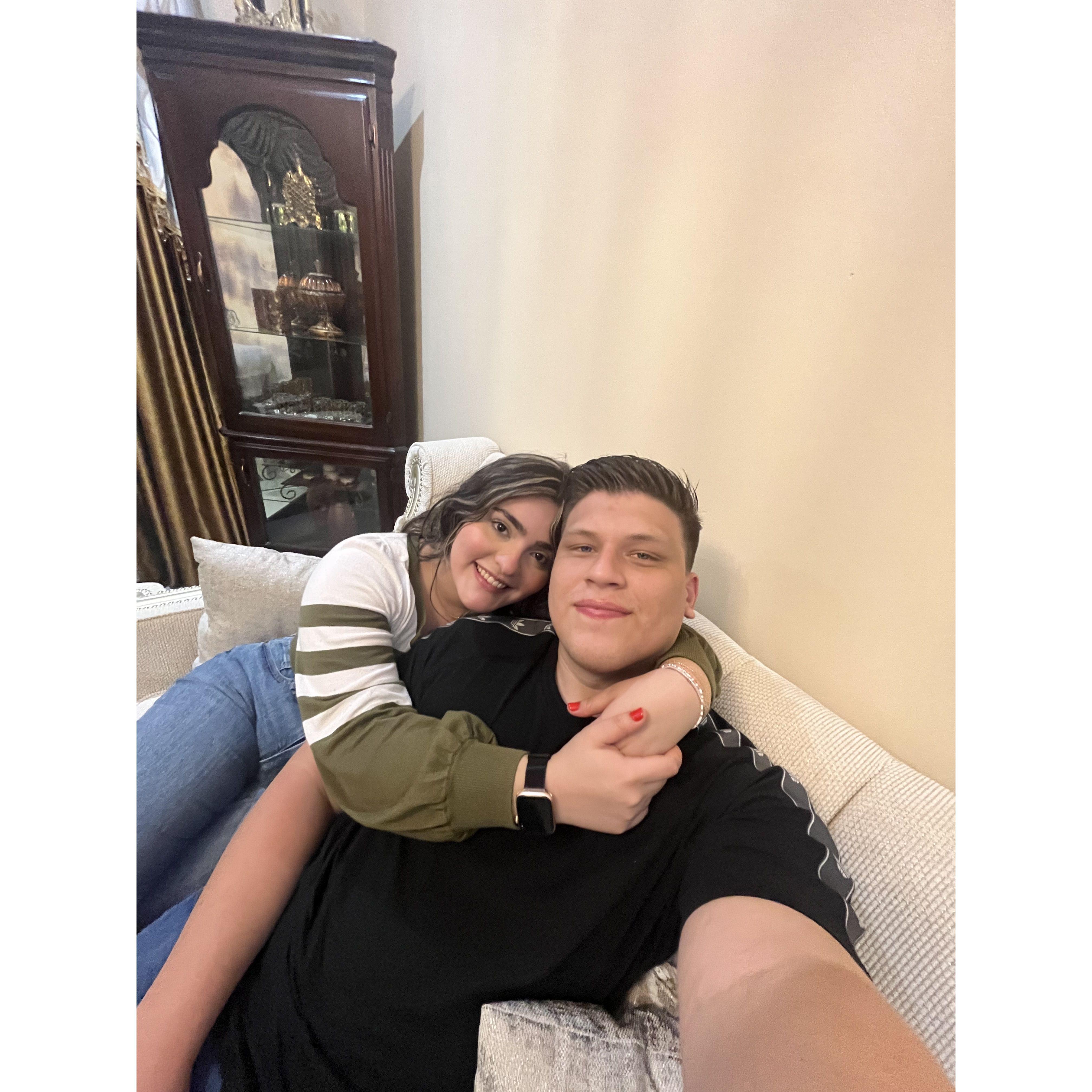 Cuando vino por primera vez después de 8 meses sin vernos