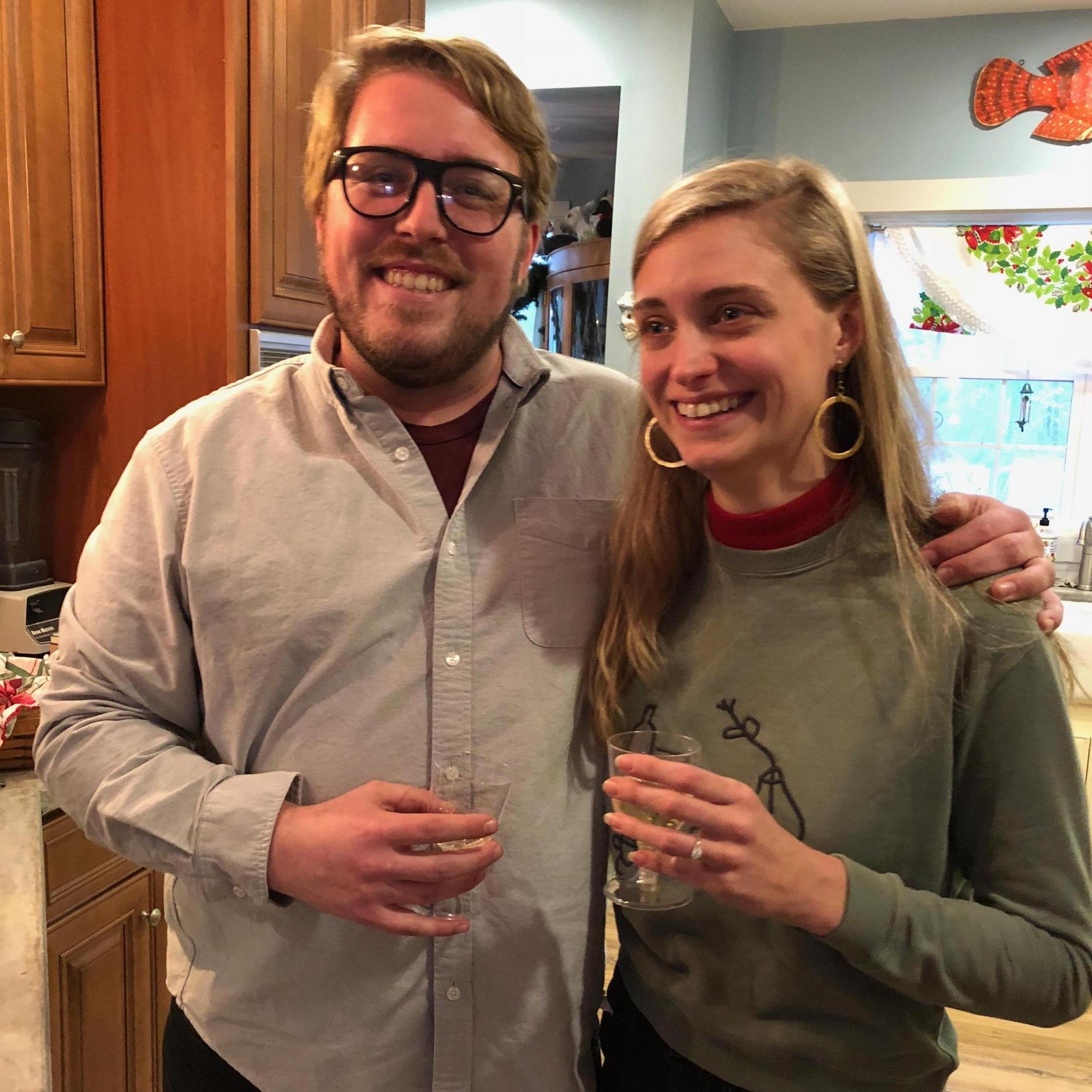 Minutes after Clay proposed; look at those happy tears!