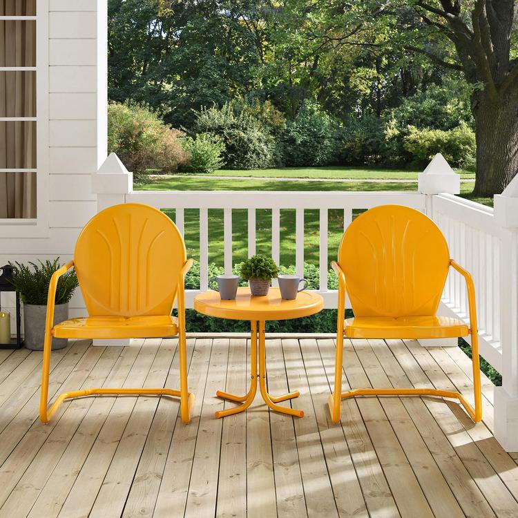 Crosley Furniture, Griffith 3-Piece Outdoor Conversation Set | Zola