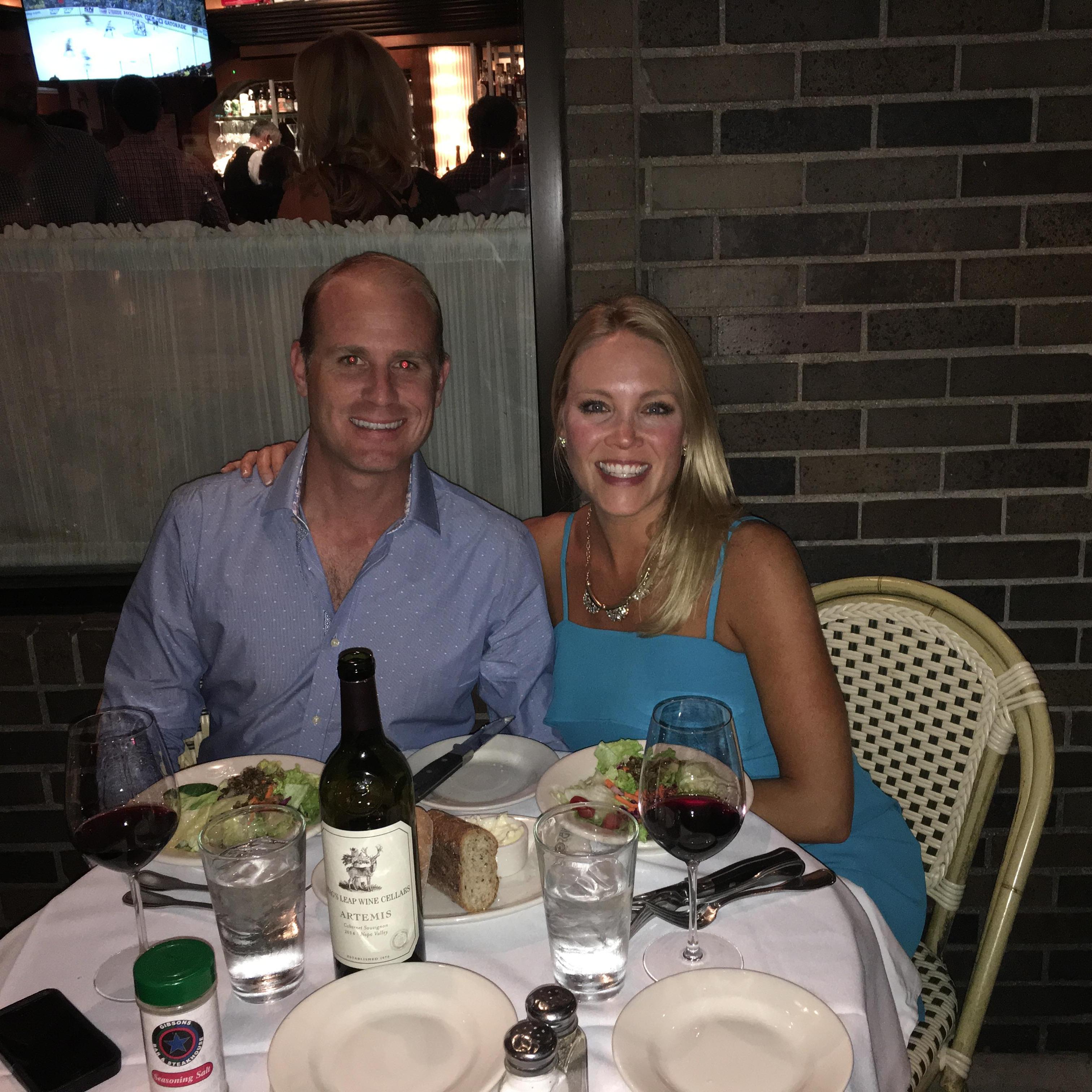 Whenever we go to Chicago, we always have to stop at Gibsons Steakhouse. Fun fact: Shana thought this was the night that I would propose.