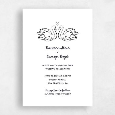 White Wedding Invitation - Somero Classic