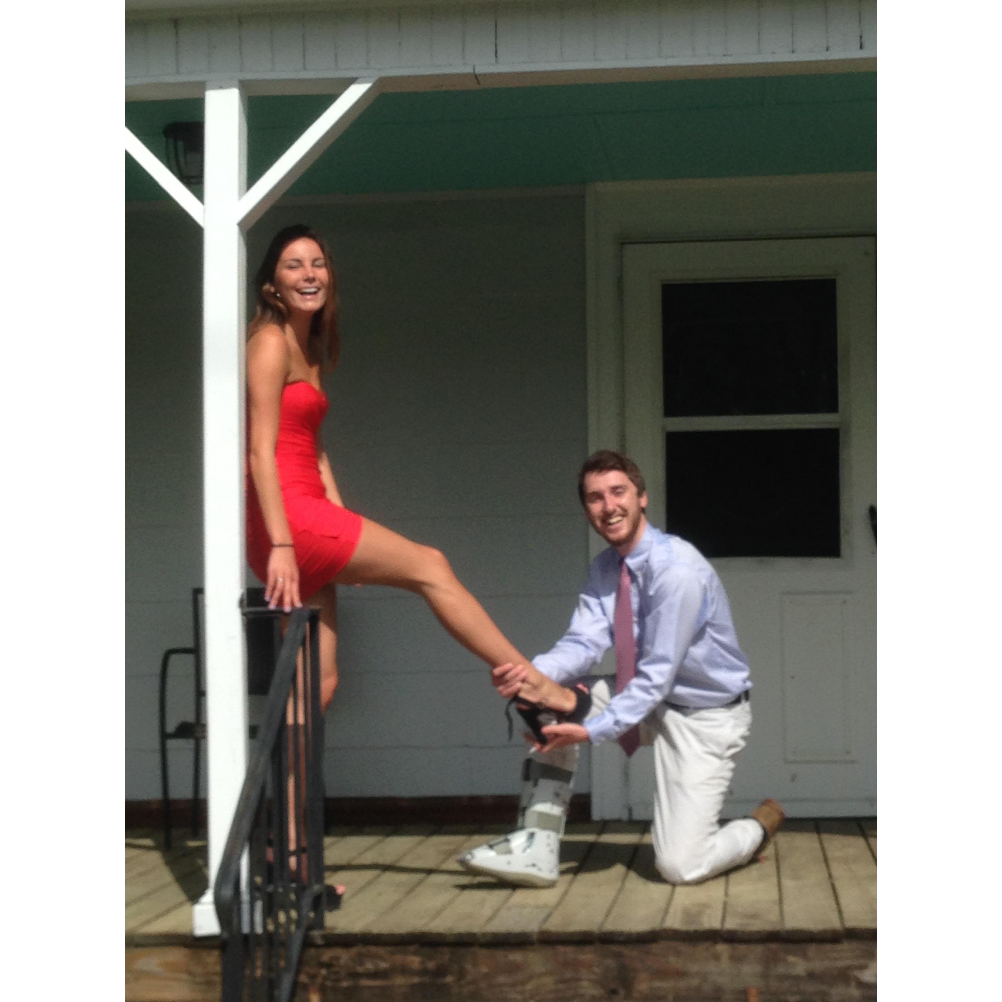 "Formal" sorority date party senior year of college at Elon University