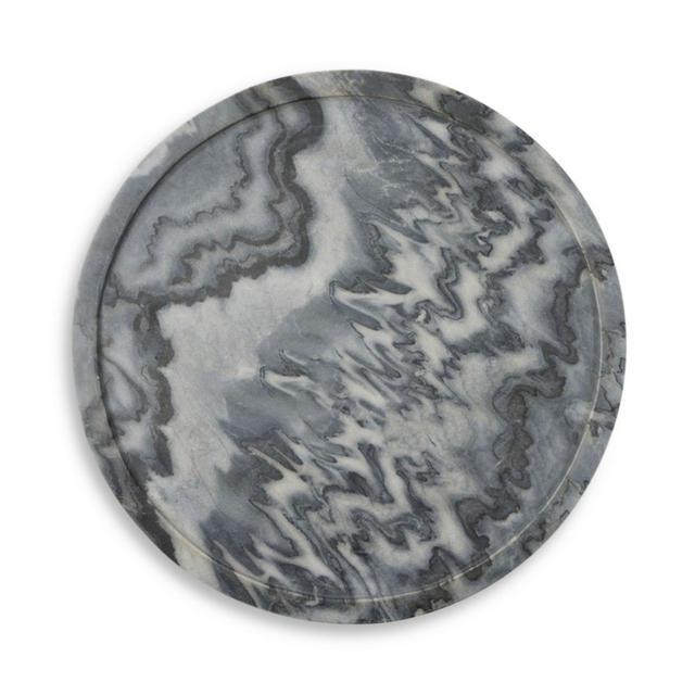 Blue Pheasant Portia 14" Marble Lazy Susan